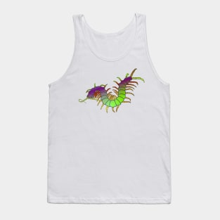 Purple/Lawn-Green Centipede Tank Top